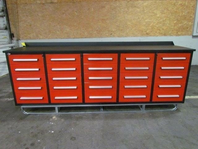 Steelman 10 ft Work Bench with 25 Drawers 5