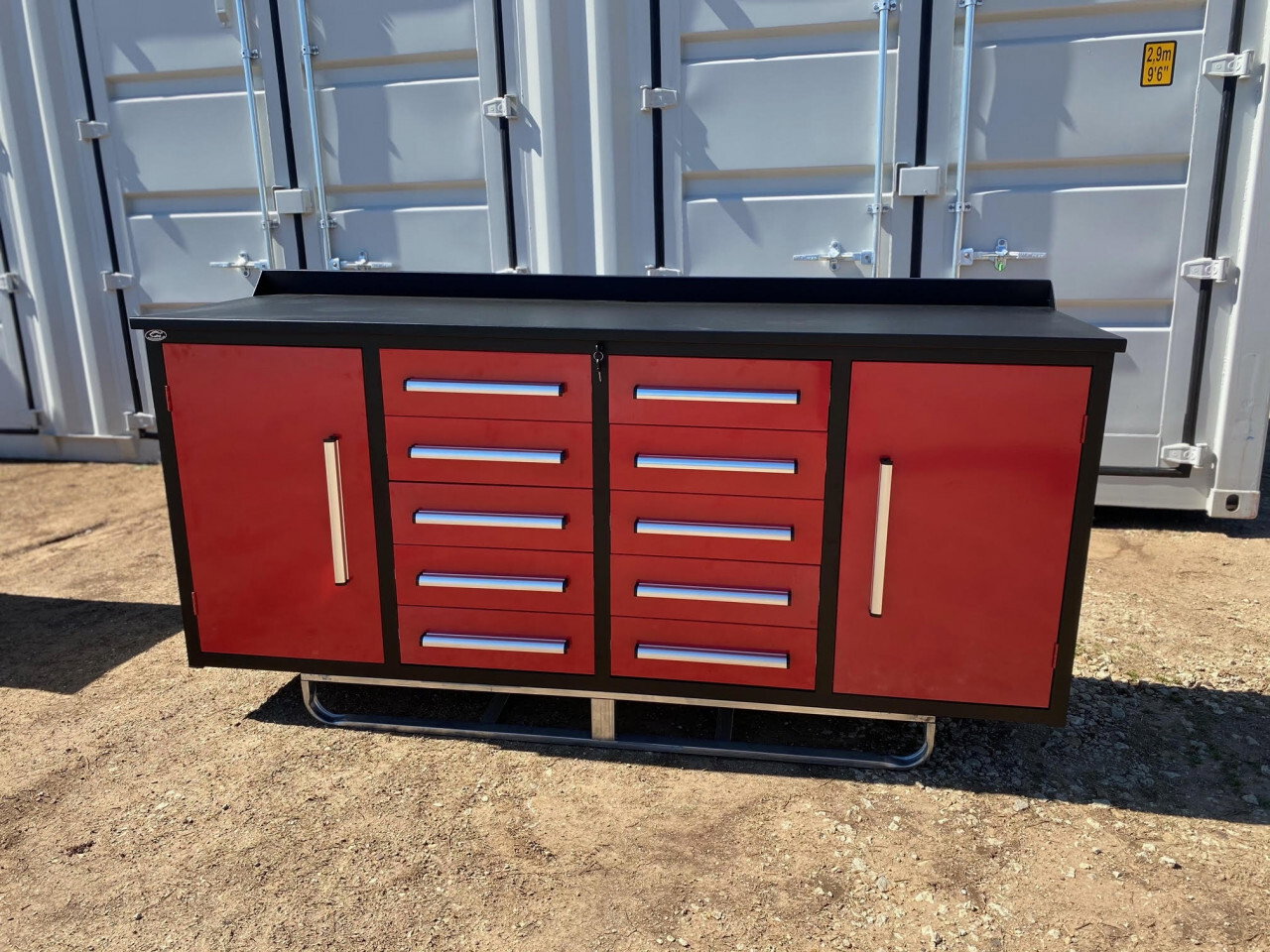 Steelman 7 ft Work Bench with 10 Drawers 2 Cabinets 12
