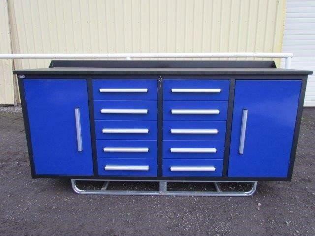 Steelman 7 ft Work Bench with 10 Drawers 2 Cabinets 5